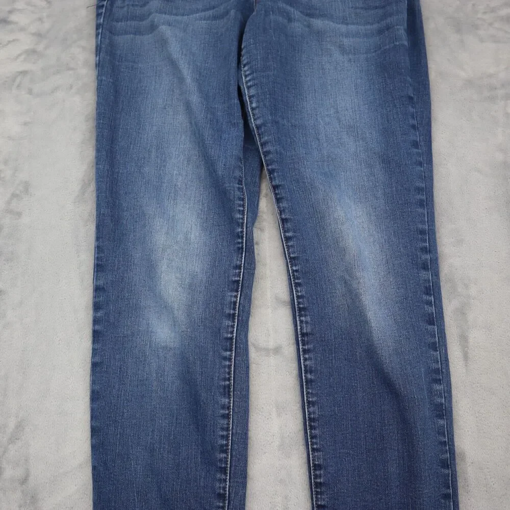 Vintage America Pants Womens 6 Blue Mid Rise Boho Skinny Jeans Bottoms